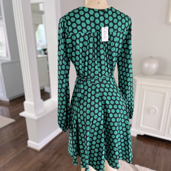 Milly polka dot wrap dress - Picture 4 of 7